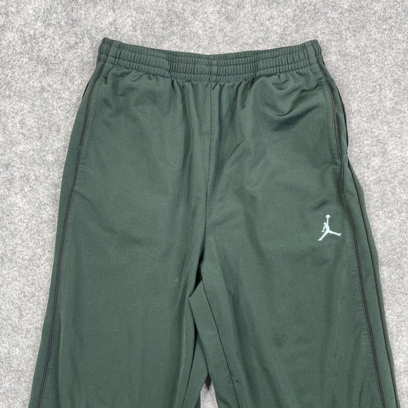 Air Jordan Kids XL 13-15 Sweatpants Haddad Group Straight Fit Green Jumpman Logo - Picture 2 of 10